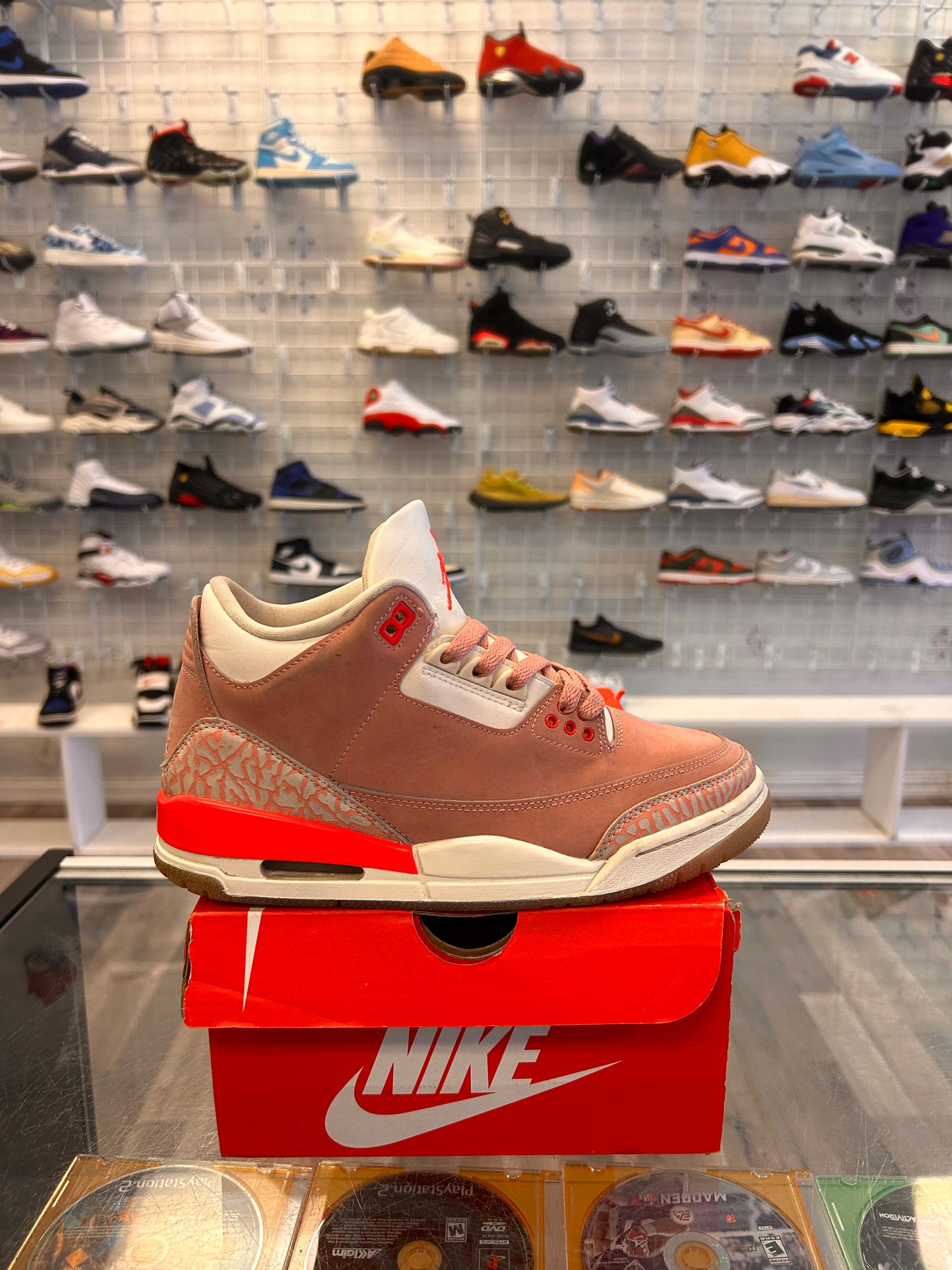 Rust Pink 3s Size 7.5W