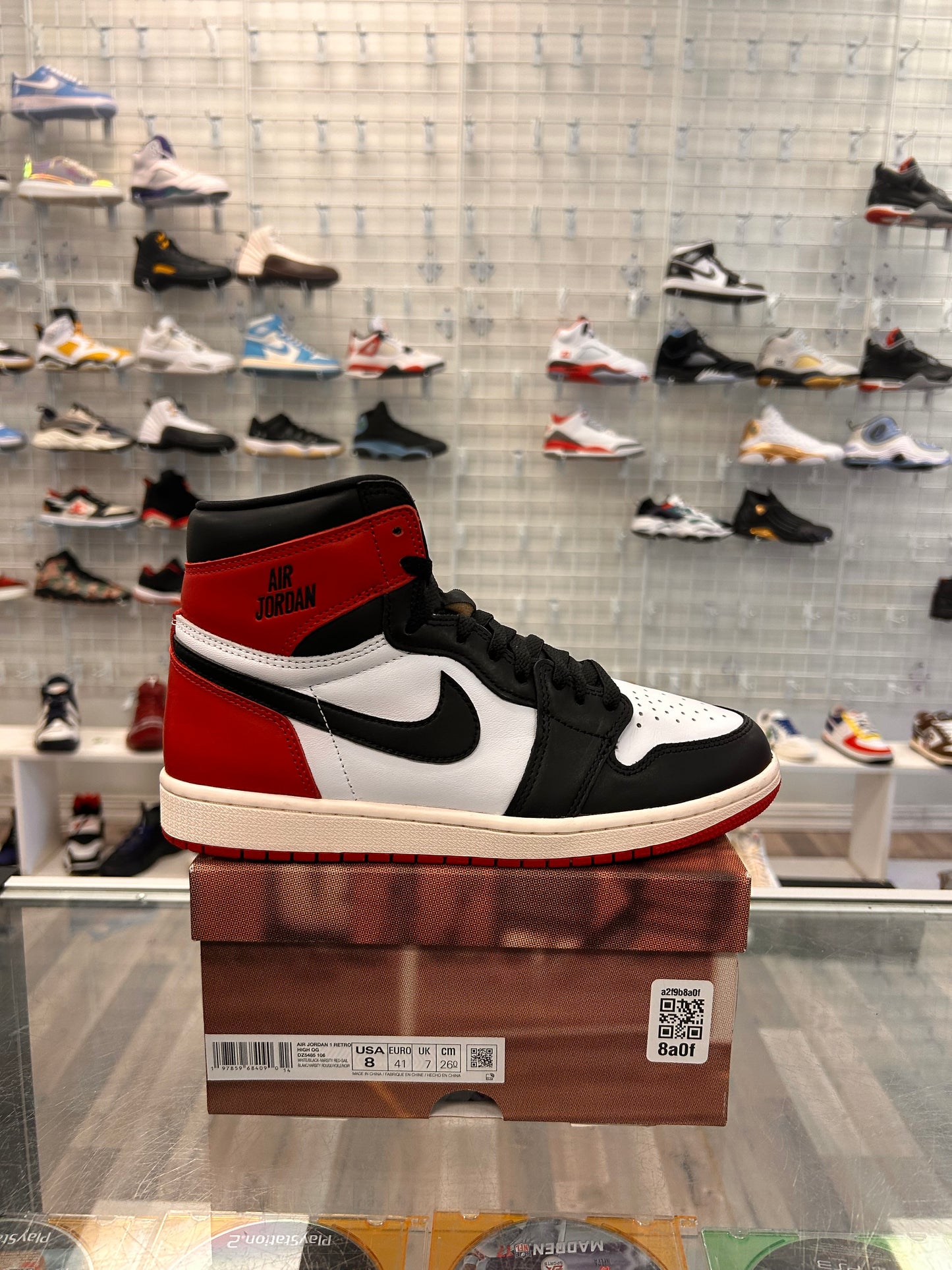 Black Toe 1s Reimagined Size 8