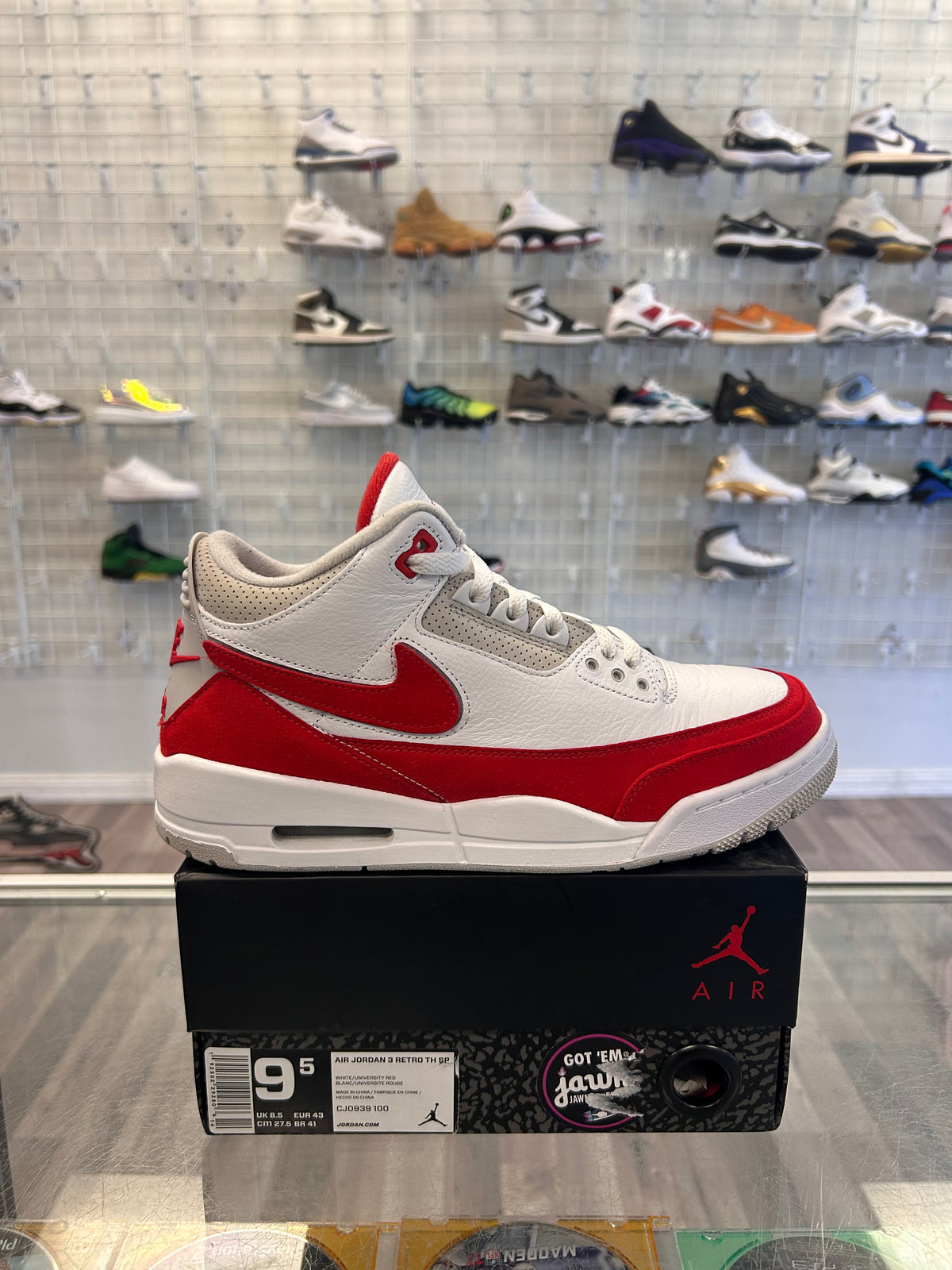 Tinker 3s Red Size 9.5