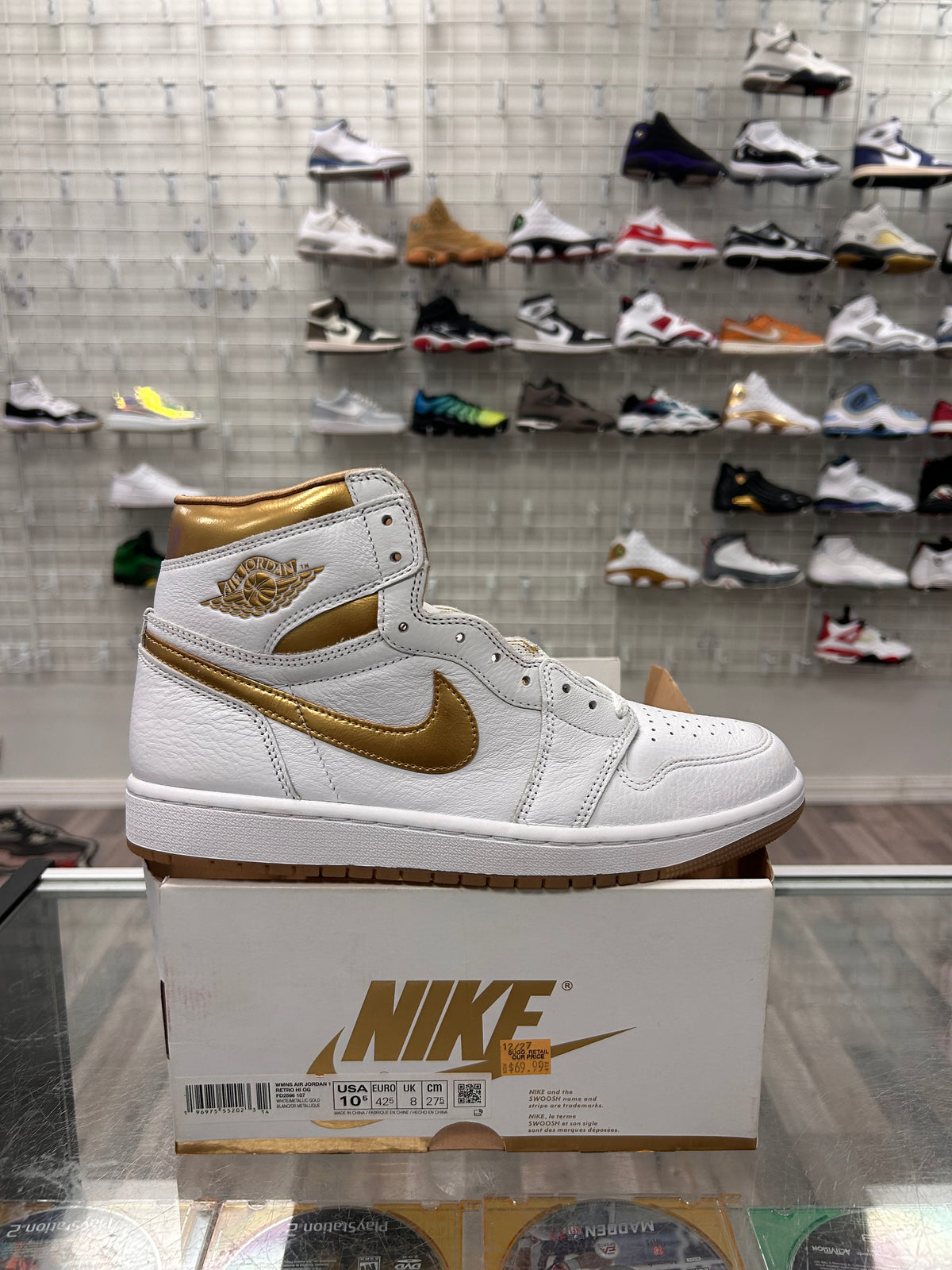 Metallic Gold 1s Size 9MEN