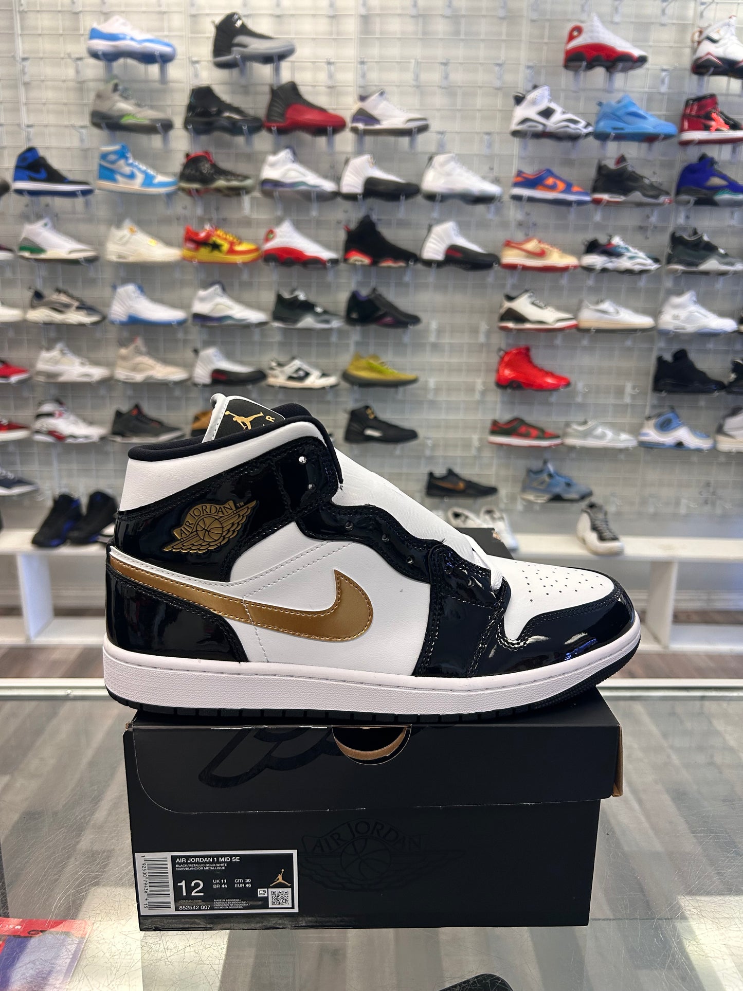 Patent Gold Mid 1s Size 12