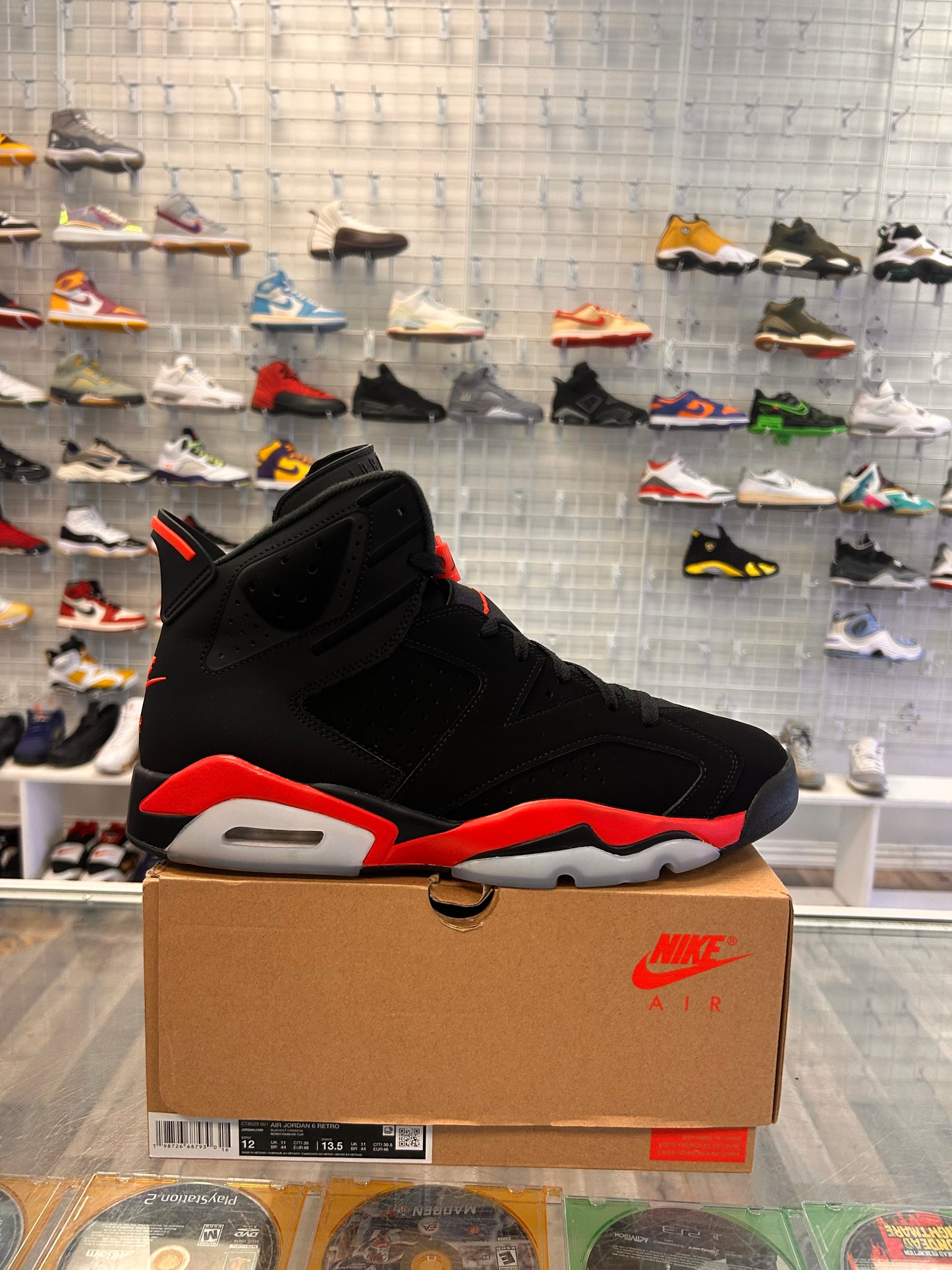 Reverse Infrared 6s Salesman Size 12
