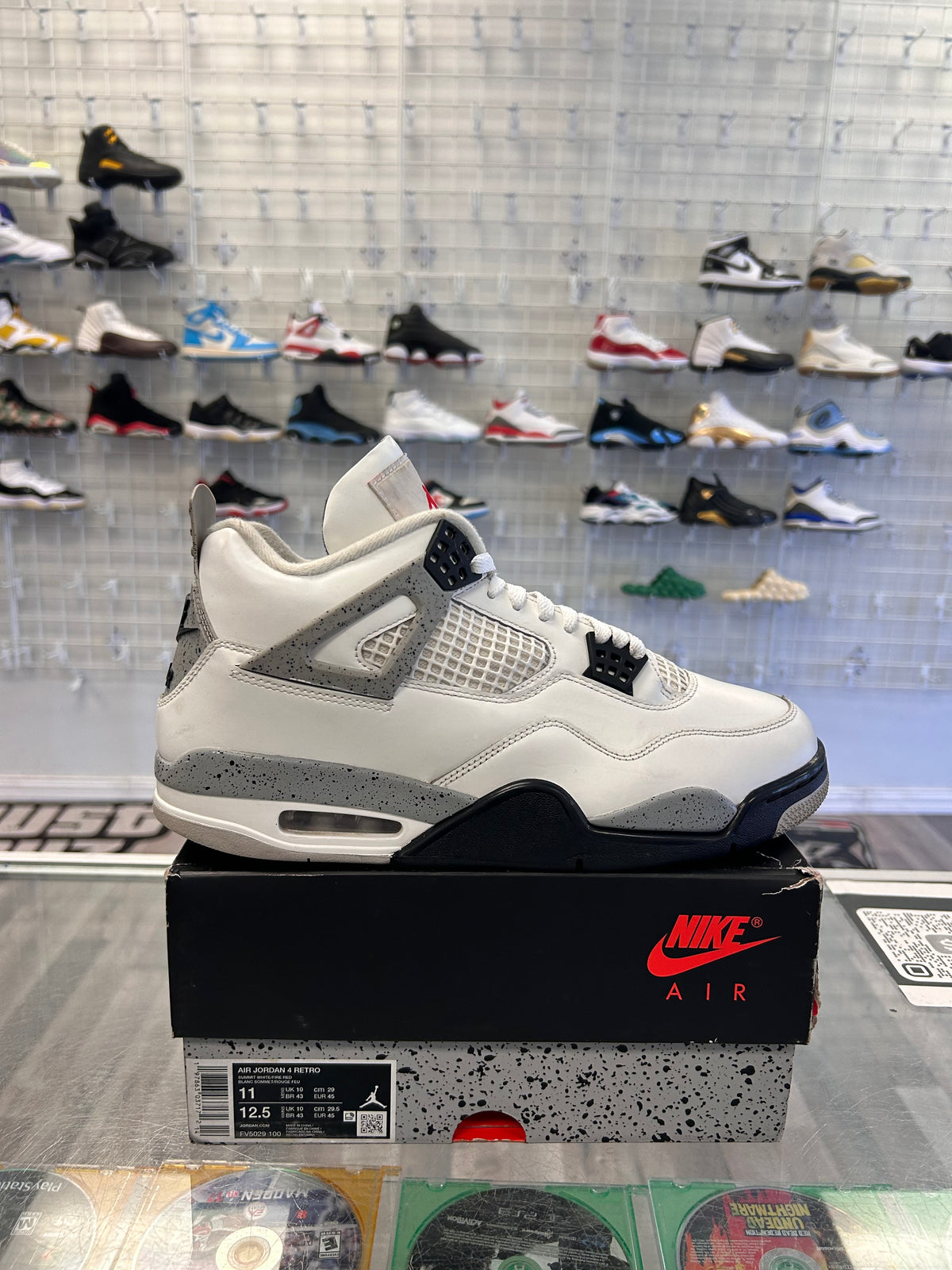 White Cement 4s Size 11