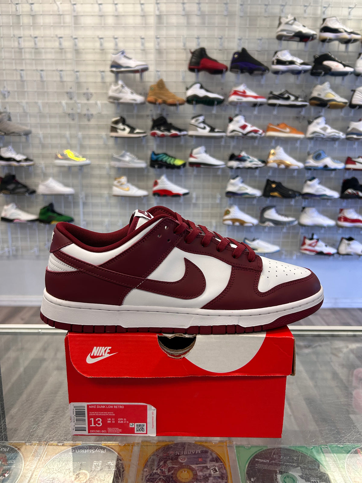 Team Red Dunks Size 13